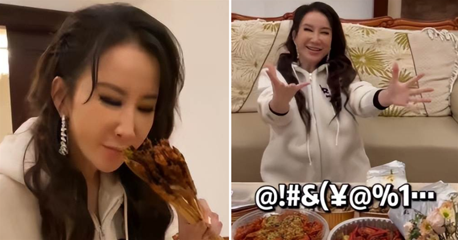 47歲李玟曬居家視訊！看到美食激動說胡話，豪宅內景曝光好奢華