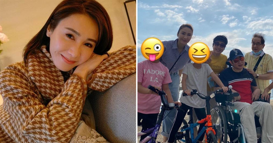 黎姿因業務被困上海，分享隔離生活，一家五口聚在一起很充實，三小豬乖巧懂事