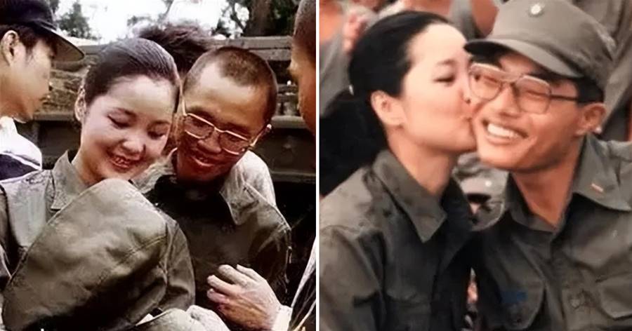 「甜歌皇后」鄧麗君曾經當眾親吻過一位士兵，士兵愣了一下，隨後一個舉動堪稱真實！