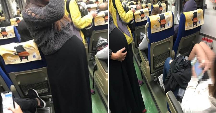只顧滑手機！自強號「對號座乘客」看到孕婦不讓座，她PO文公審 怒斥對方「丟光台灣人的臉」，最后反被網友大洗臉一場！