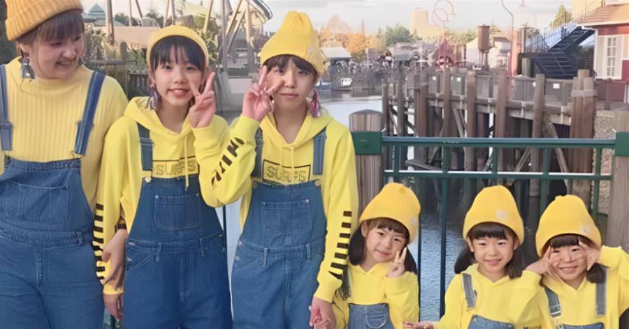 生完雙胞胎生3胞胎，日本辣媽生5個女兒「長相如復製粘貼」，幸福放大5倍成人生贏家！