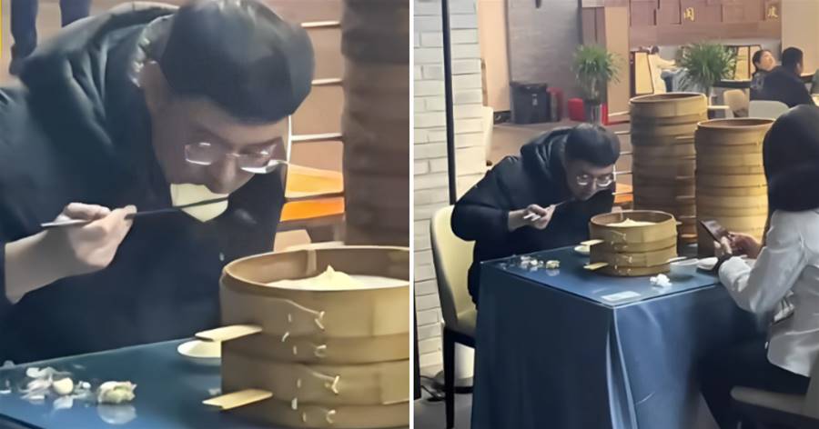 太奇葩！男子相親不說話狂吃18籠灌湯包，最后結賬竟是女方，網嘲：真給我們男生「爭光」