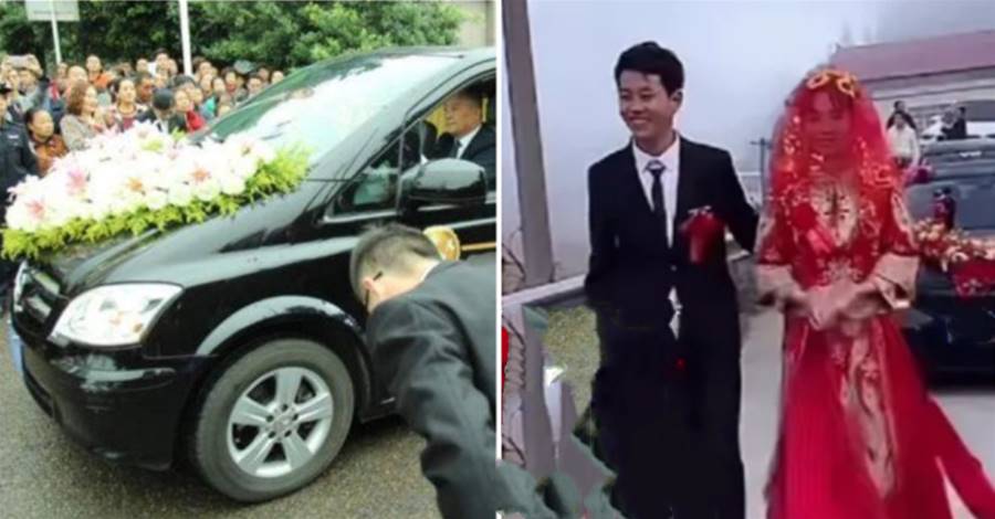 紅白喜事相遇「不肯退步」，新娘「見情勢不對」拉丈夫下車，「一舉動」惹盛贊