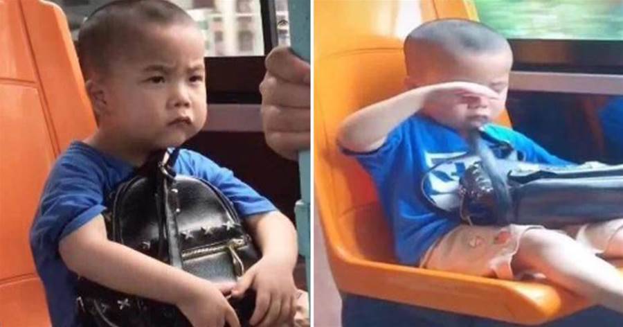5歲男童獨自坐公車！乘客上前詢問「媽媽去哪了」孩子指了指前面，接下來回答惹人心酸